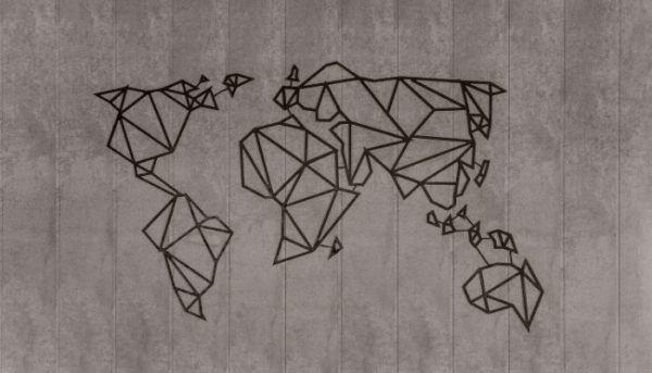 Going Global: How to go for Overseas Growth (Geometric World Map)