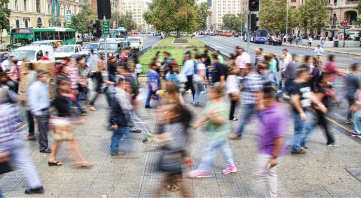 How to Create a Niche Audience in the Trillion-Dollar Wellness Sector (People walking blurred)