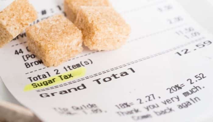blocks of sugar on receipt